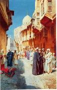 Arab or Arabic people and life. Orientalism oil paintings  413